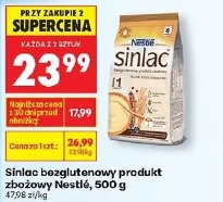 Sinlac bezglutenowy produkt zbożowy Nestlé, 500 g