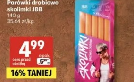 Parówki drobiowe skolimki JBB