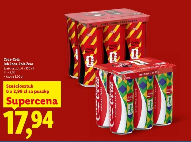 Coca-Cola lub Coca-Cola Zero