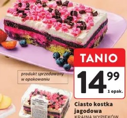 Ciasto kostka jagodowa Kraina Wypieków