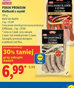 Pikok Premium Kiełbaski z szynki