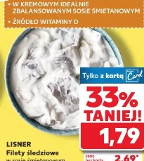 Lisner Filety śledziowe w sosie śmietanowym