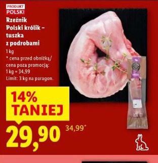 Rzeźnik Polski królik – tuszka z podrobami