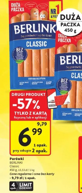 Parówki Berlinki Classic
