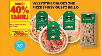 Wszystkie chłodzone pizze i pinsy Gusto Bello