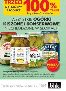 Wszystkie ogórki kiszone i konserwowe niechłodzone w słoikach