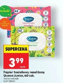 Papier toaletowy nawilżany Queen Junior