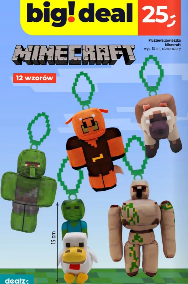 Pluszowa zawieszka Minecraft