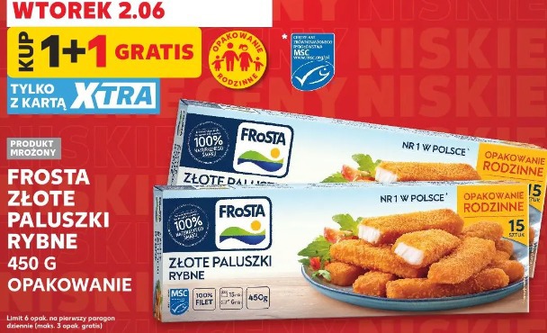 Frosta złote paluszki rybne