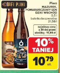 Craft Point piwo Mazurek, Pomarańczowy Sen, Dziki Wschód