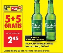 Piwo Carlsberg butelka bezzwrotna