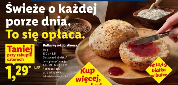 Bułka wysokobiałkowa