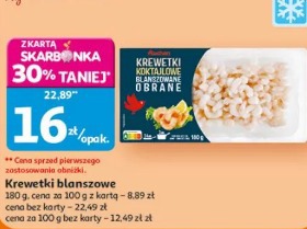 Krewetki koktajlowe blanszowane obrane Auchan