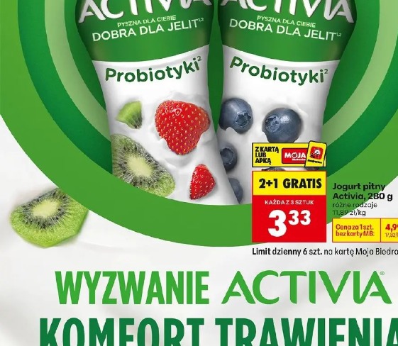 Jogurt pitny Activia Danone