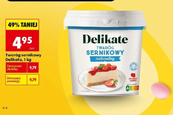 Twaróg sernikowy Delikate, 1 kg