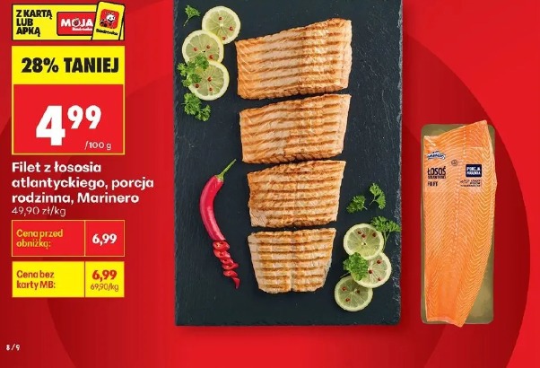Filet z łososia atlantyckiego, porcja rodzinna, Marinero