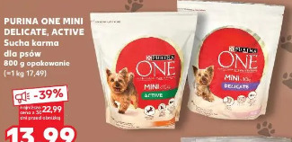 Purina One Mini Delicate, Active Sucha karma dla psów