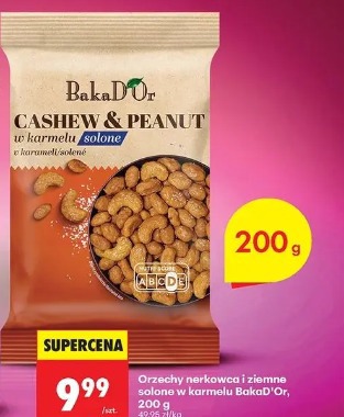 Cashew & Peanut w karmelu solone BakaD'Or
