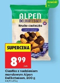 Ciastka z nadzieniem morelowym Alpen Delikatessen