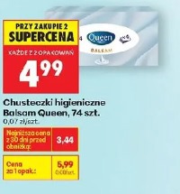 Chusteczki higieniczne Balsam Queen