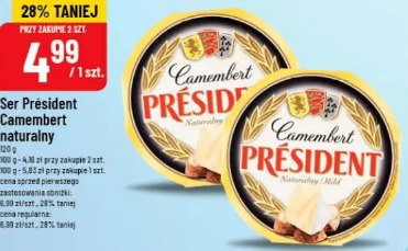 Ser Président Camembert naturalny