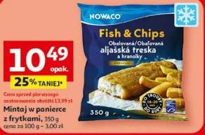 Mintaj w panierce z frytkami, Nowaco