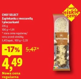 Chef Select Zapiekanka z mozzarellą i pieczarkami