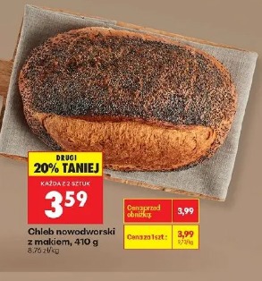 Chleb nowodworski z makiem