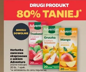 Herbatka owocowa ekspresowa z sokiem Adventure