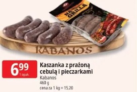 Kaszanka z prażoną cebulą i pieczarkami Kabanos