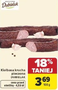 Kiełbasa krucha pieczona Dubielak