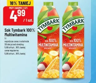 Sok Tymbark 100% Multiwitamina