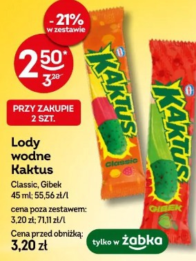 Lody wodne Kaktus Classic, Gibek