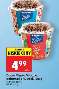 Deser Ptasie Mleczko Bakoma i E.Wedel
