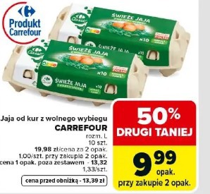 Jaja od kur z wolnego wybiegu CARREFOUR