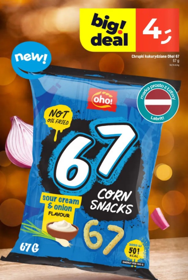 Chrupki kukurydziane Oho! 67