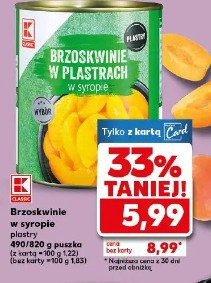 Brzoskwinie w syropie plastry