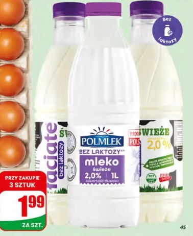 Mleko spożywcze świeże 2% bez laktozy
