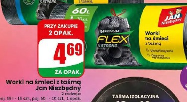 Worki na śmieci z taśmą Jan Niezbędny