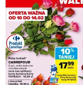 Róża bukiet CARREFOUR