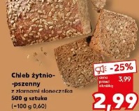 Chleb żytnio-pszenny z ziarnami słonecznika