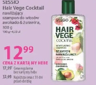 Sessio Hair Vege Cocktail nawilżający szampon do włosów awokado & żurawina