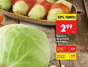 Kapusta na gołąbki na wagę