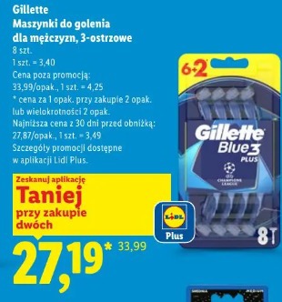 Gillette Maszynki do golenia dla mężczyzn, 3-ostrzowe