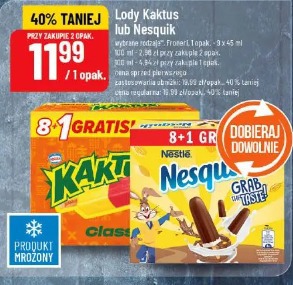 Lody Kaktus lub Nesquik