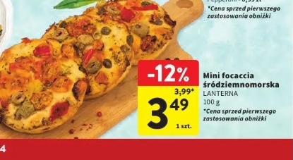 Mini focaccia śródziemnomorska LANTERNA