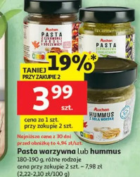 Pasta warzywna lub hummus