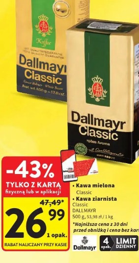 Kawa mielona Classic DALLMAYR