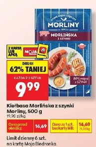 Kiełbasa Morlińska z szynki Morliny