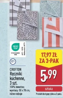 Crofton Ręczniki kuchenne, 3 szt.